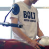 ⚡ Camiseta BOLT MOTOR COMPANY logo / color blanco